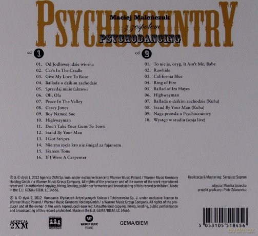 Maciej Maleńczuk z Zespołem Psychodancing: Psychocountry (Reedycja) (digipack) [2CD]