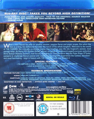 The Tudors Season 2 (Dynastia Tudorów Sezon 2) [3Blu-Ray]