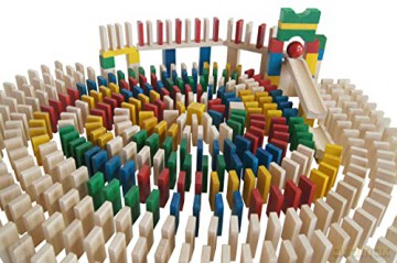 Domino drewniane kolor 430 szt