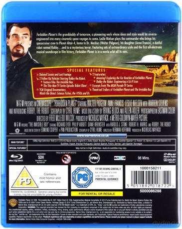 Forbidden Planet (Zakazana Planeta) [Blu-Ray]
