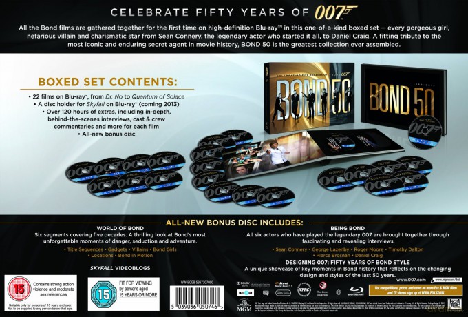 007 James Bond: Pełna Kolekcja 22 filmy [BOX] [23Blu-Ray]