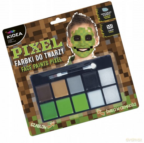 Farbki do twarzy zestaw pixel kidea