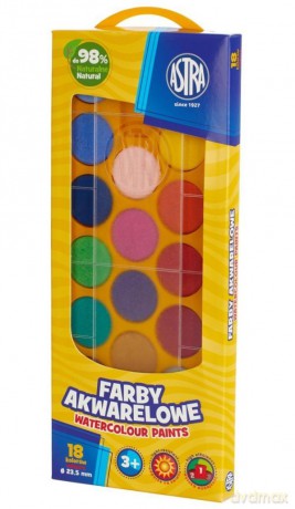 Farby akwarelowe Astra 18 kolorow - fi 2