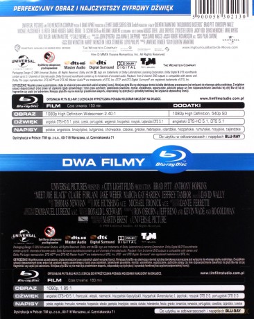 Brad Pitt Kolekcja: Bękarty wojny + Joe Black [BOX] [2xBlu-Ray]