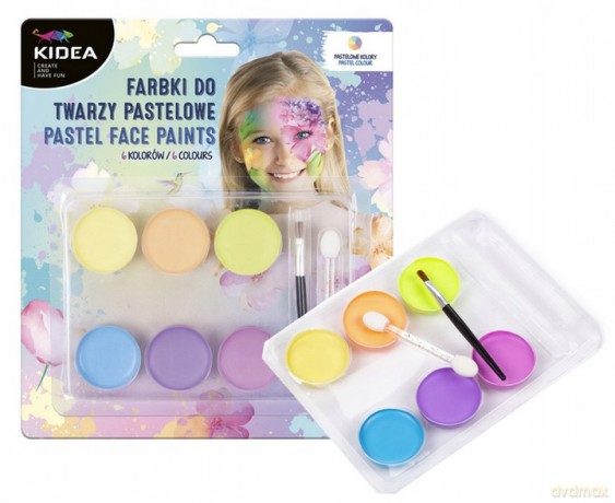Farby Do Twarzy Pastelowe 6 Kolor