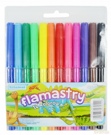 Flamastry 12 Kol. 0549.
