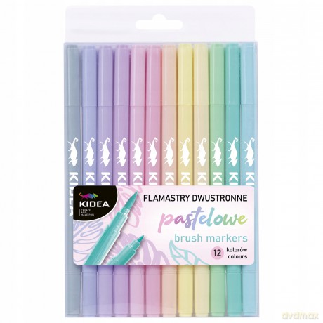 Flamastry Dwustronne Pastelowe B