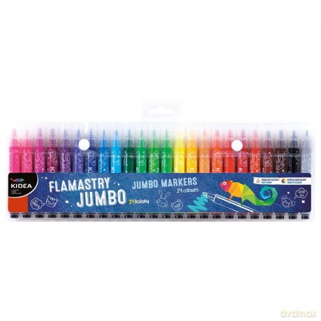 Flamastry Jumbo 24 Kolory Kidea