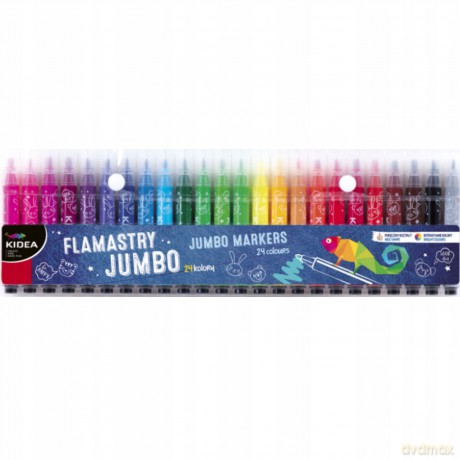 Flamastry Jumbo 24 Kolory Kidea