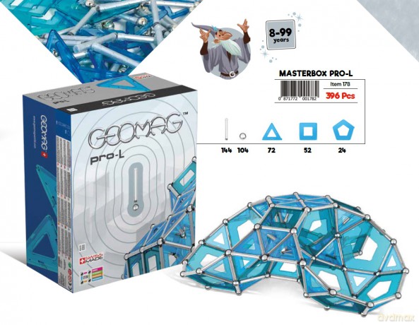 GEOMAG PRO-L Masterbox 396 elementów GEO-178