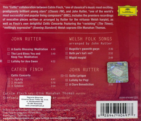 Catrin Finch: John Rutter Blessing [CD]