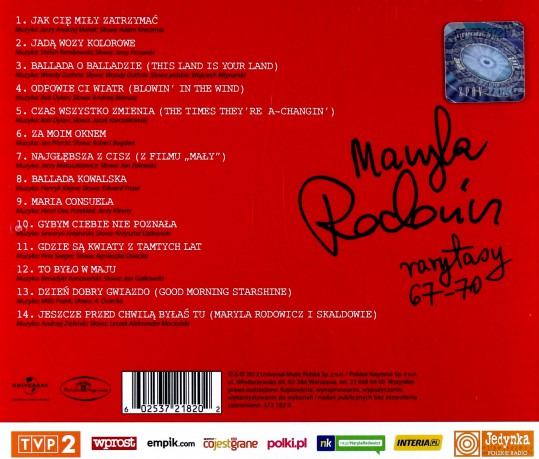 Maryla Rodowicz: Rarytasy Cz.1 (1967-1970) [CD]