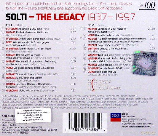 Georg Solti: The Legacy 1937-1997 [2CD]