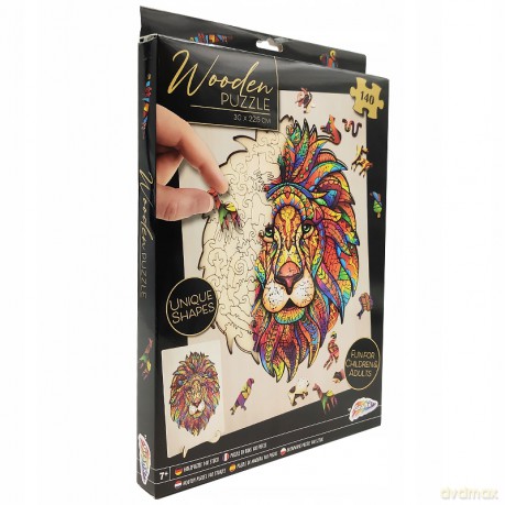 Im Grafix Puzzle Drewniane Lew 140El400044 /12/24