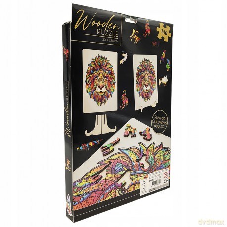 Im Grafix Puzzle Drewniane Lew 140El400044 /12/24