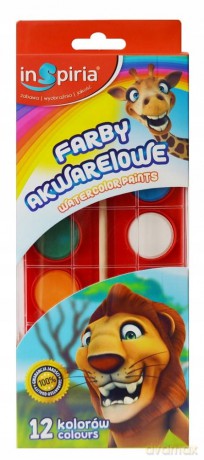 Inspiria - Farby Akwarelowe 12 Kol. 3236