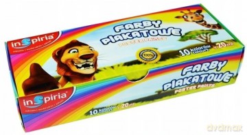 Inspiria Farby Plakatowe 20Ml - 10 Kolor