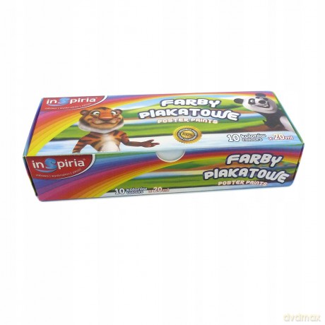 Inspiria Farby Plakatowe 20Ml - 10 Kolor