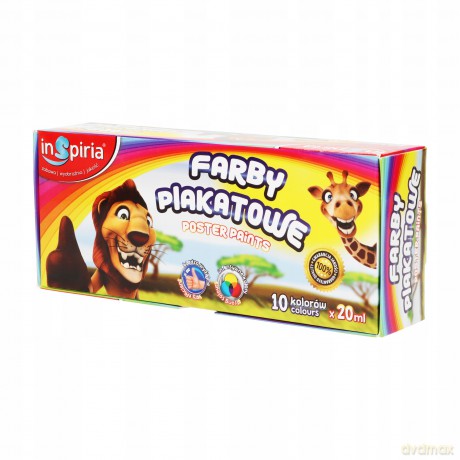 Inspiria Farby Plakatowe 20Ml - 10 Kolor