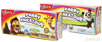 Inspiria Farby Plakatowe 20Ml - 10 Kolor