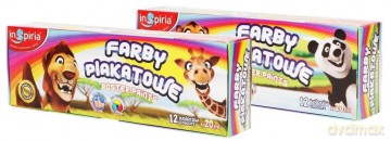 Inspiria Farby Plakatowe 20Ml - 12 Kolor