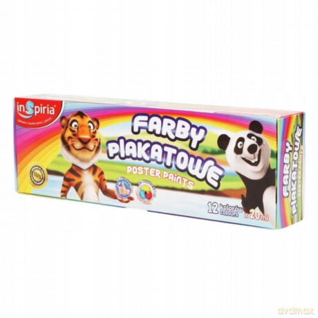 Inspiria Farby Plakatowe 20Ml - 12 Kolor