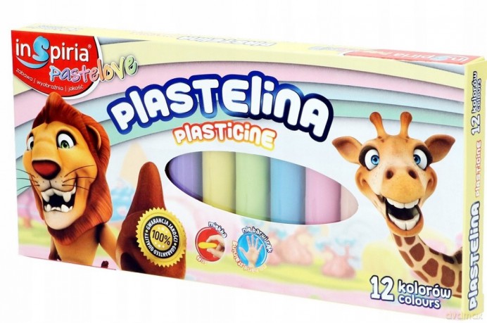 Inspiria Pastelova Plastelina - 12 Kolor