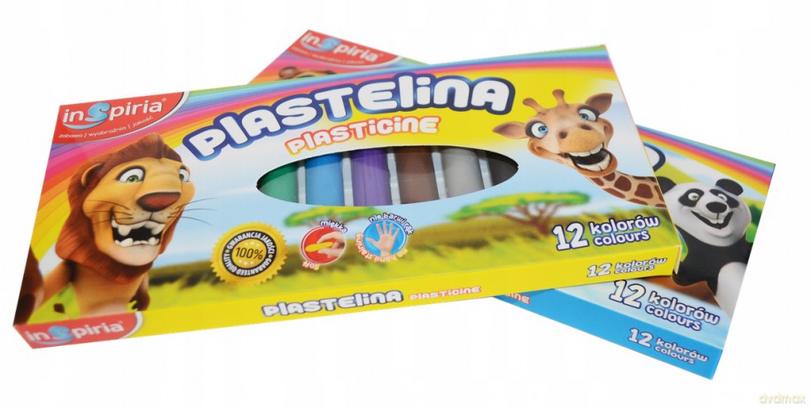 Inspiria Plastelina - 12 Kolorow 3828