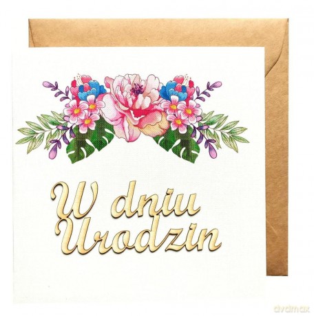 Kartka okolicznościowa urodzinowa