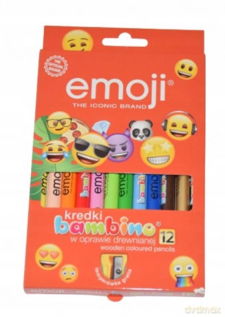 Kredki Bambino Drewniane Grube 12Kolorów