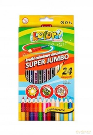 Kredki Oł.Dwustronne Jumbo 12/24 Ta