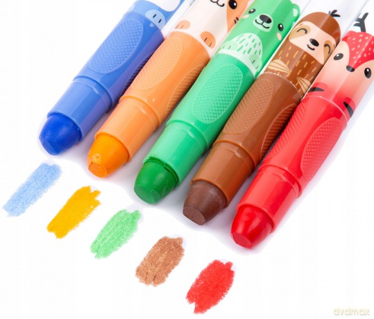 Kredki Żelowe 10 Kolorów Kidea