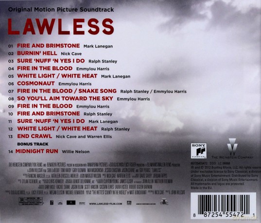 Lawless soundtrack (Gangster) (Nick Cave And Warren Ellis) [CD]