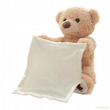 Maskotka MIŚ z KOCYKIEM w A kuku BRĄZOWY 30 cm NT1862