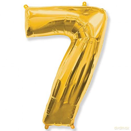 Numer 7 złoty 027G