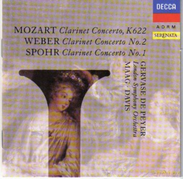 De Peyer: Mzrt:Clarinet Concerto [CD]
