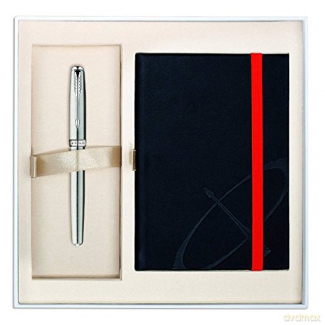 Pióroparker Sonnet Srebne Ct + Pudełko I Notes