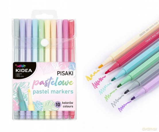 Pisaki 10 Pastelowe Kidea