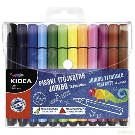 Pisaki Trójkątne Jumbo 12 Szt. Kid