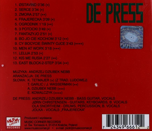 De Press: 3 Potocki [CD]