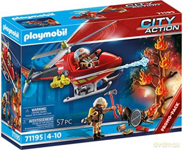 PLAYMOBIL Zestaw City Action 71195 Helikopter strażacki
