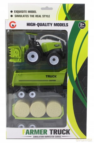 Pojazd Rolniczy z przyczepą x2 30x21x7 cm