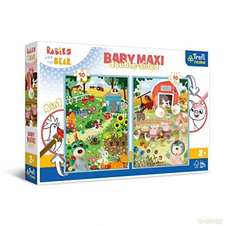 Puzzle Baby MAXI 2x10 Poznaj BobaskBobaski i MIS