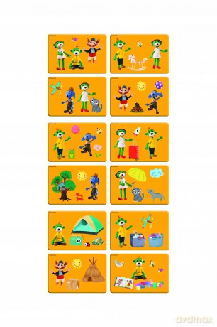 Puzzle magnetyczne Treflikowy dzienRodzina Treflikow