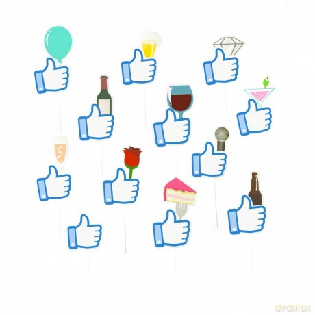 Rekwizyty do zdjęć Facebook like 026971