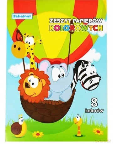 Zeszyt Papierow Kolorowych A4 08