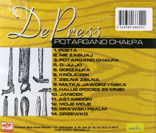 De Press: Potargano Chałpa [CD]