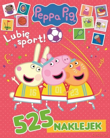 Świnka Peppa- 525 naklejek qqq 19, 99zł