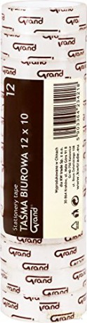 Taśma biurowa 12x30mm 12szt GRAND