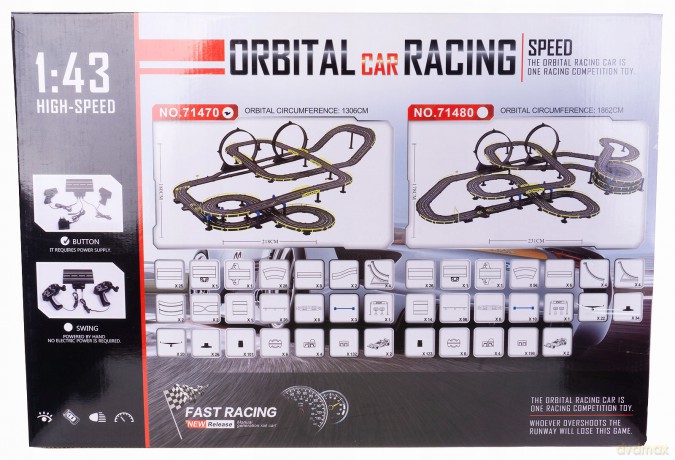 Tor wyścigowy, skala 1:43, 2 auta, 2kontrolery, sterowana prędkość, ś